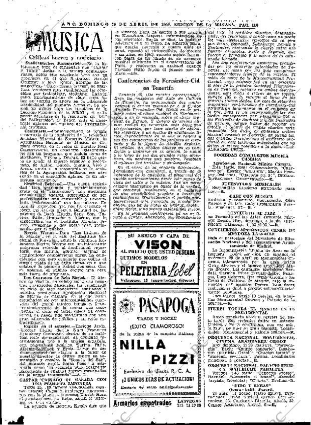 ABC MADRID 26-04-1959 página 110