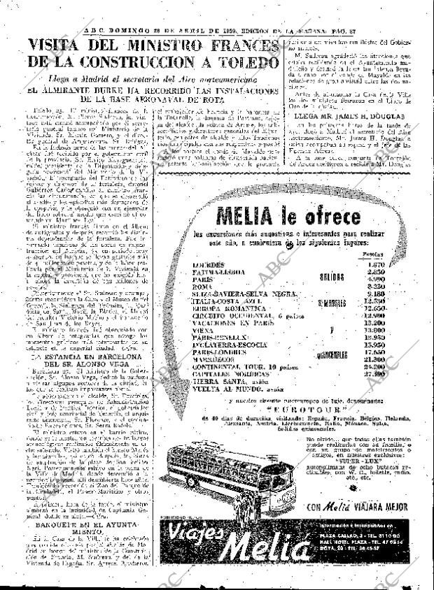 ABC MADRID 26-04-1959 página 87