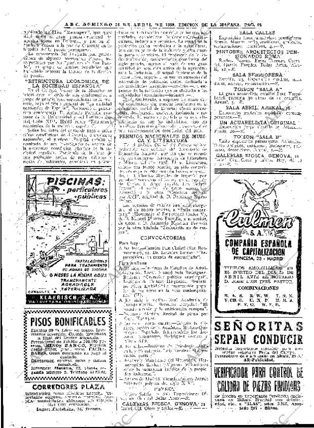 ABC MADRID 26-04-1959 página 94