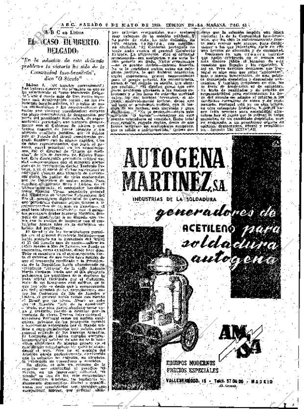 ABC MADRID 02-05-1959 página 43