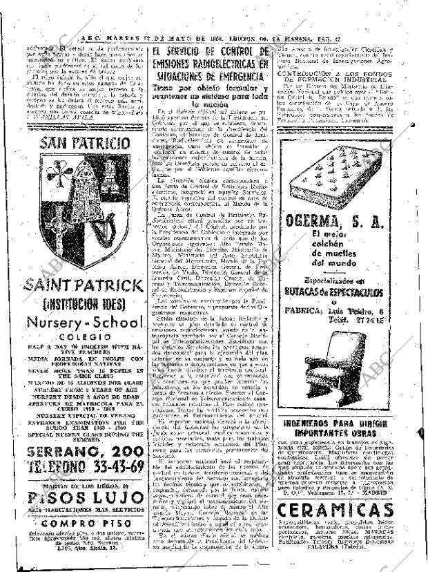 ABC MADRID 12-05-1959 página 42