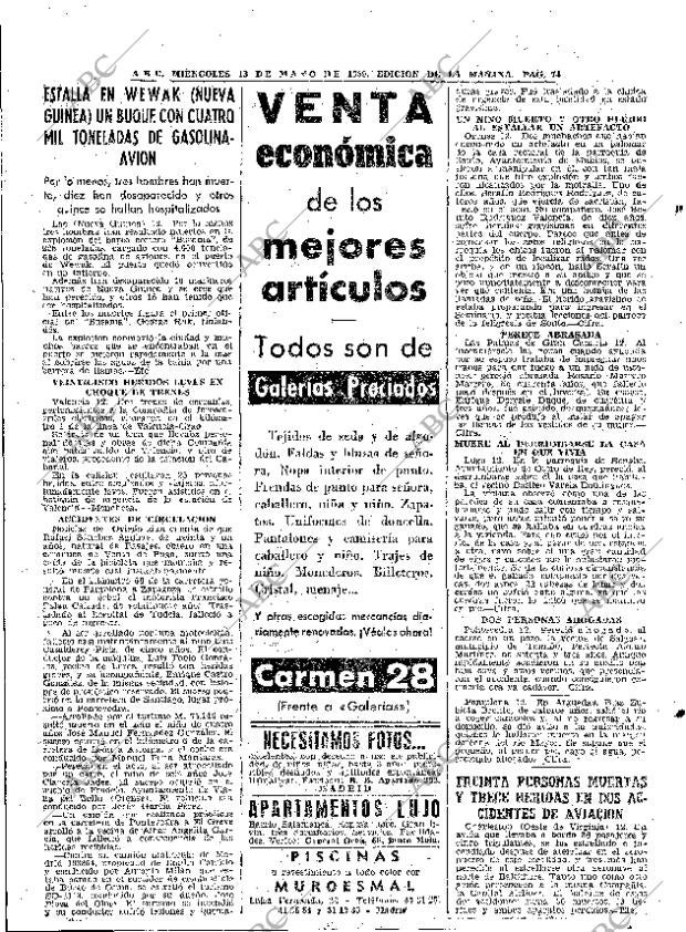 ABC MADRID 13-05-1959 página 74