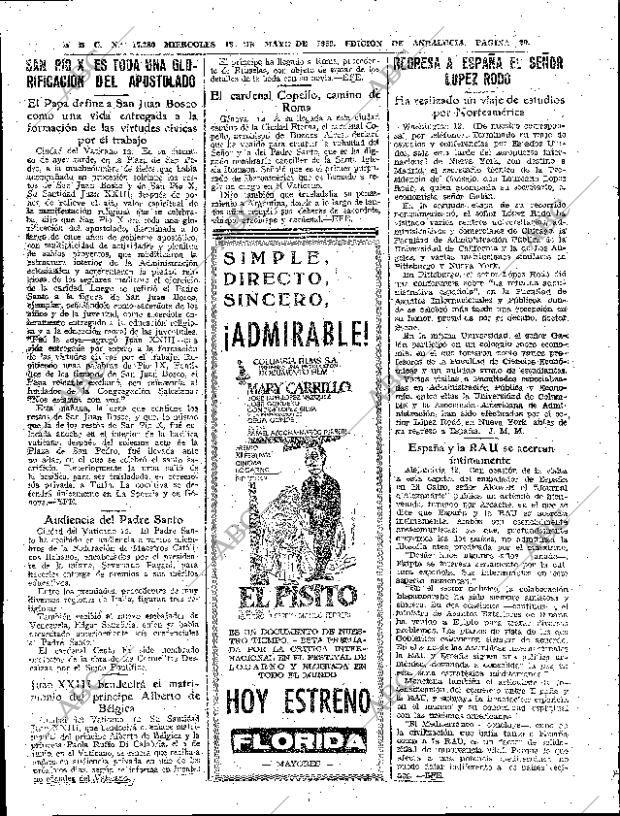 ABC SEVILLA 13-05-1959 página 20