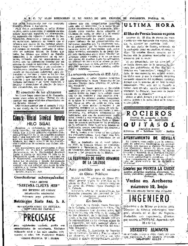 ABC SEVILLA 13-05-1959 página 22