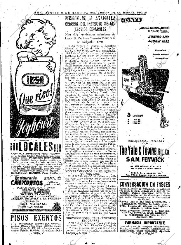 ABC MADRID 14-05-1959 página 52