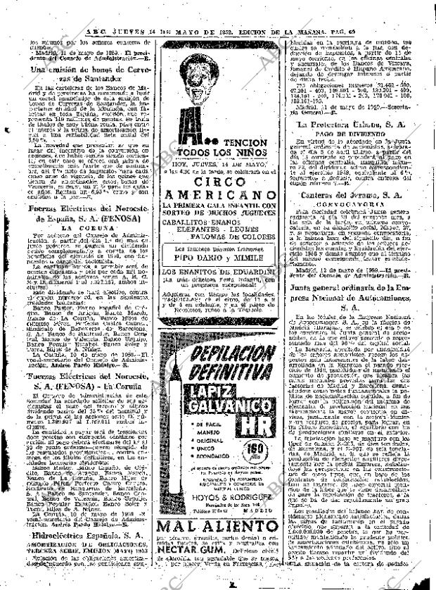ABC MADRID 14-05-1959 página 69