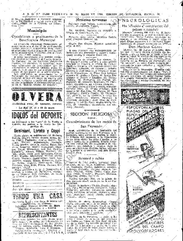 ABC SEVILLA 15-05-1959 página 28