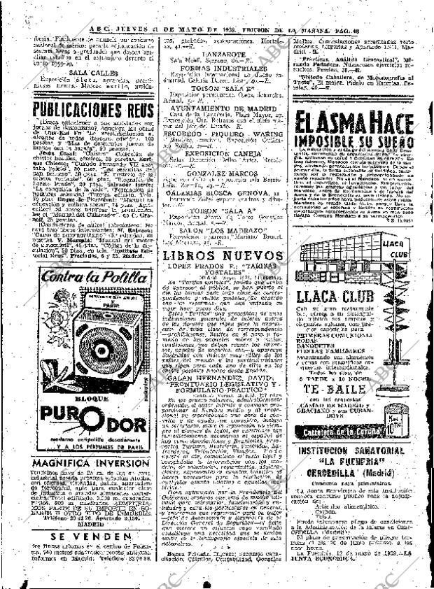 ABC MADRID 21-05-1959 página 48