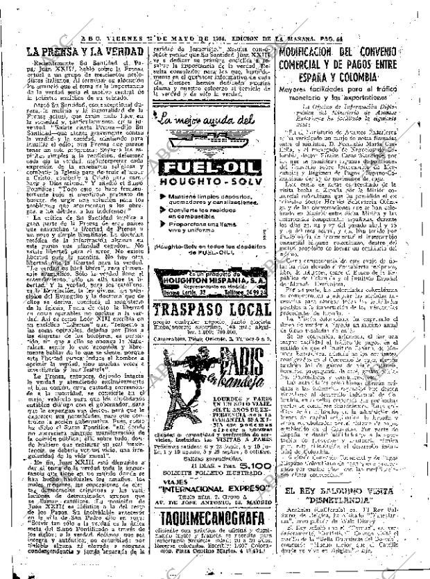 ABC MADRID 22-05-1959 página 54