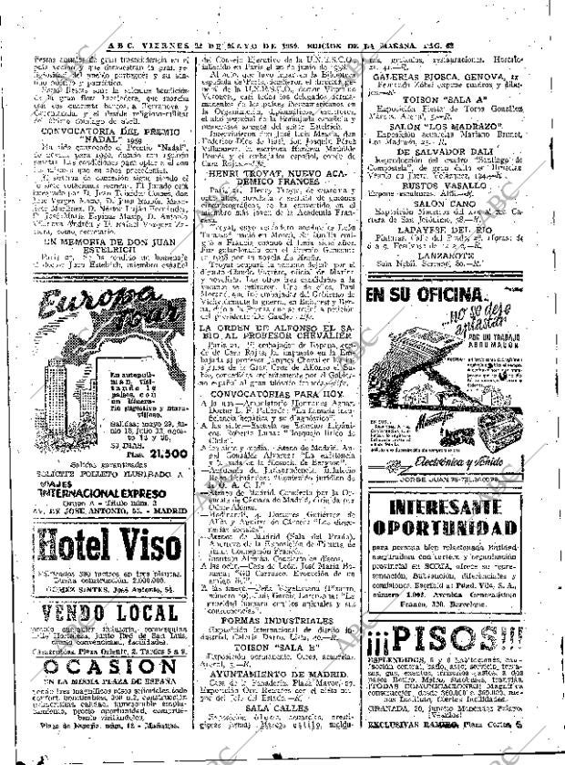 ABC MADRID 22-05-1959 página 62