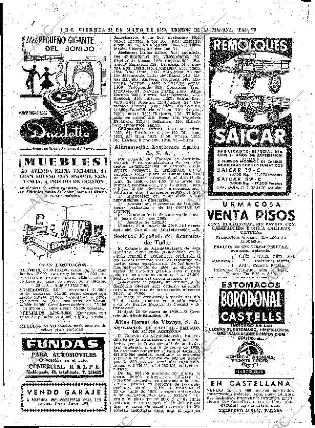 ABC MADRID 22-05-1959 página 70