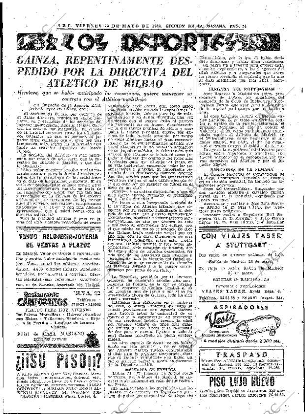 ABC MADRID 22-05-1959 página 74