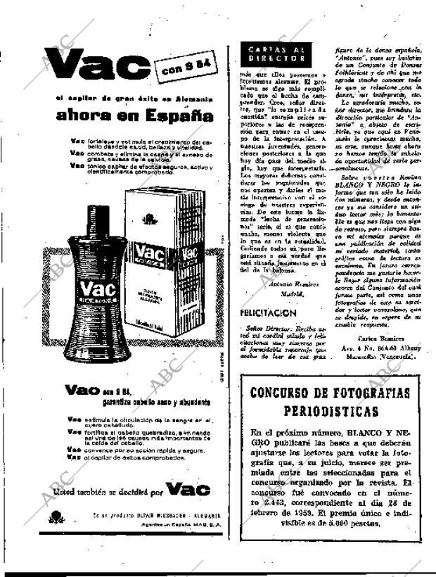 BLANCO Y NEGRO MADRID 23-05-1959 página 8