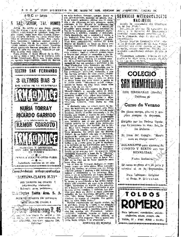 ABC SEVILLA 24-05-1959 página 54