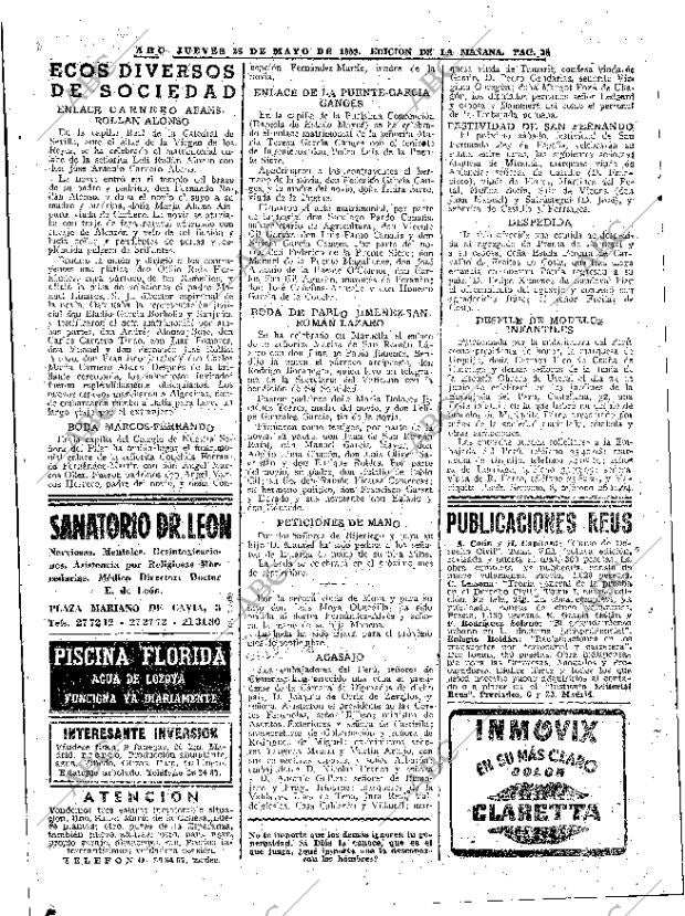 ABC MADRID 28-05-1959 página 38