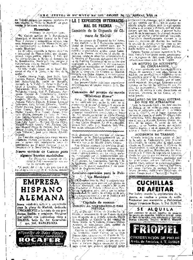 ABC MADRID 28-05-1959 página 54