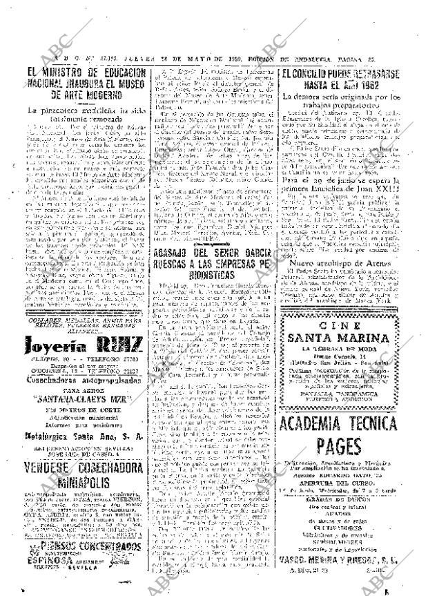 ABC SEVILLA 28-05-1959 página 25