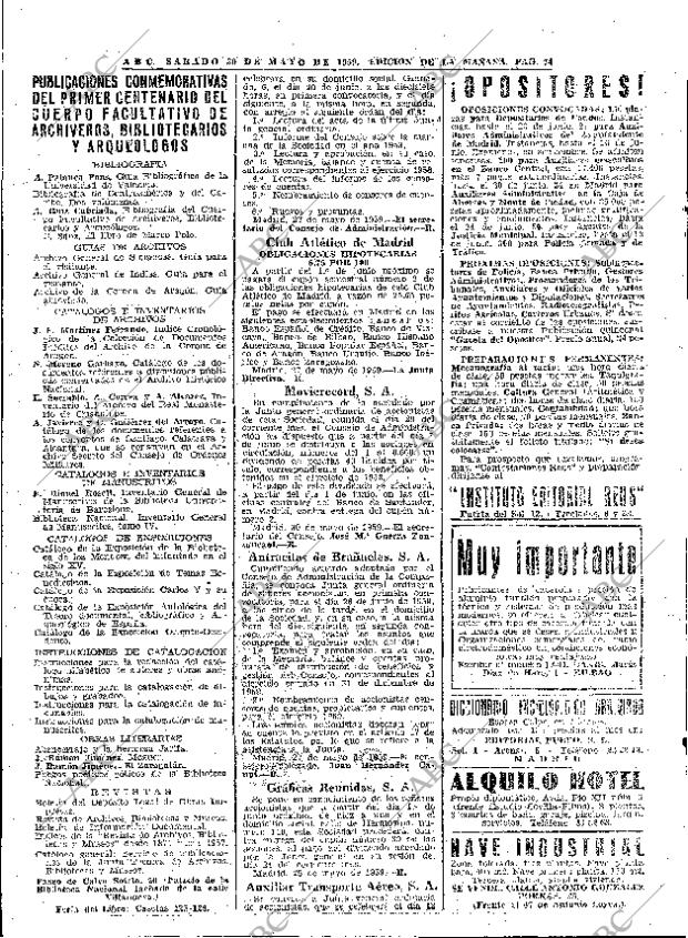 ABC MADRID 30-05-1959 página 74