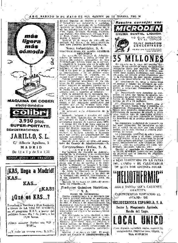 ABC MADRID 30-05-1959 página 76