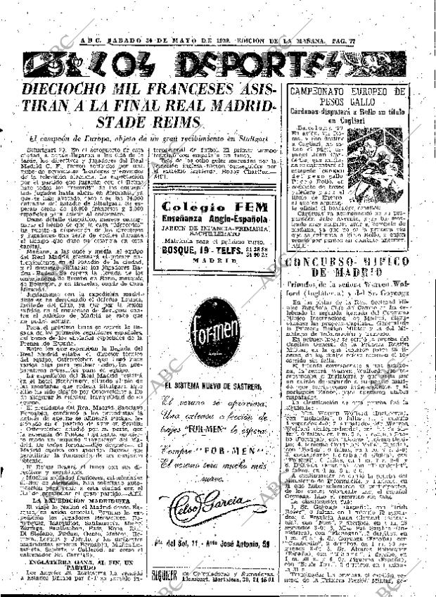 ABC MADRID 30-05-1959 página 77