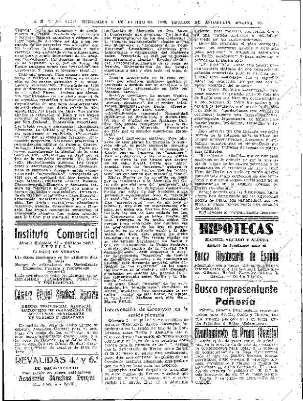 ABC SEVILLA 03-06-1959 página 16