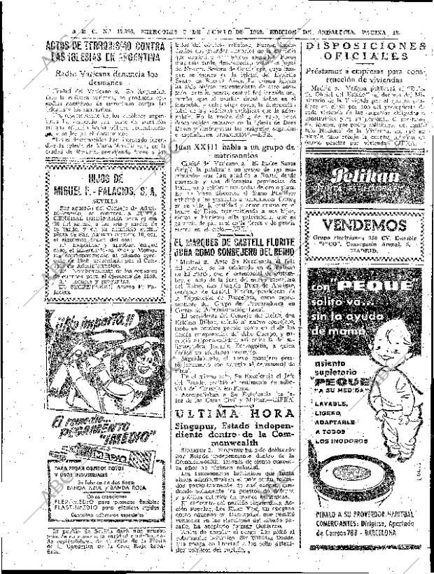ABC SEVILLA 03-06-1959 página 18