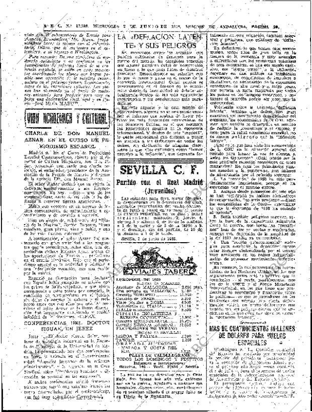 ABC SEVILLA 03-06-1959 página 20