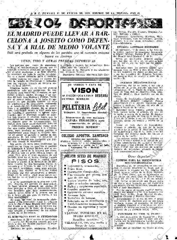 ABC MADRID 11-06-1959 página 61