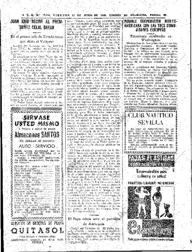 ABC SEVILLA 12-06-1959 página 22