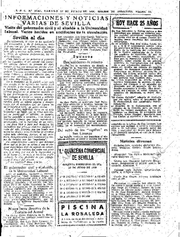 ABC SEVILLA 13-06-1959 página 29