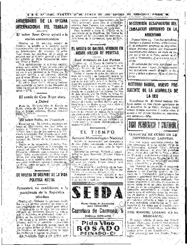 ABC SEVILLA 16-06-1959 página 20
