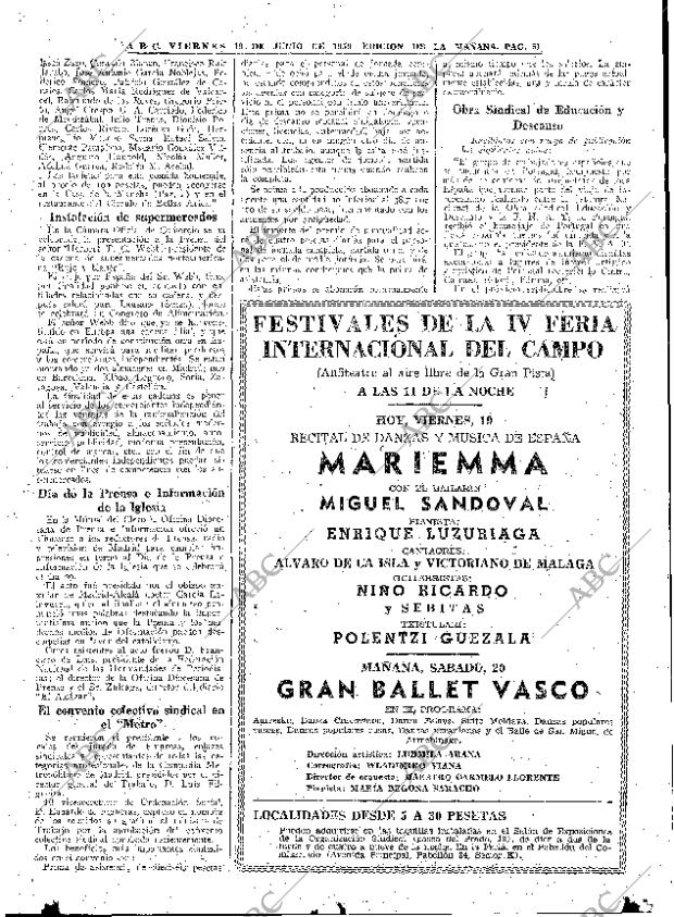 ABC MADRID 19-06-1959 página 51