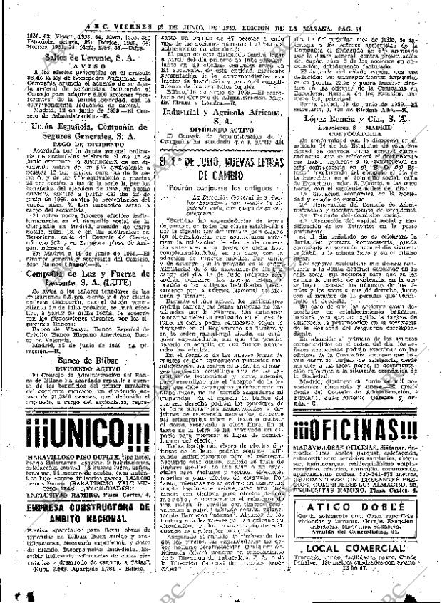 ABC MADRID 19-06-1959 página 54