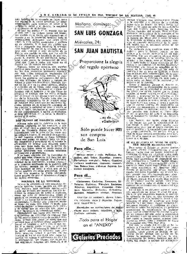 ABC MADRID 20-06-1959 página 62