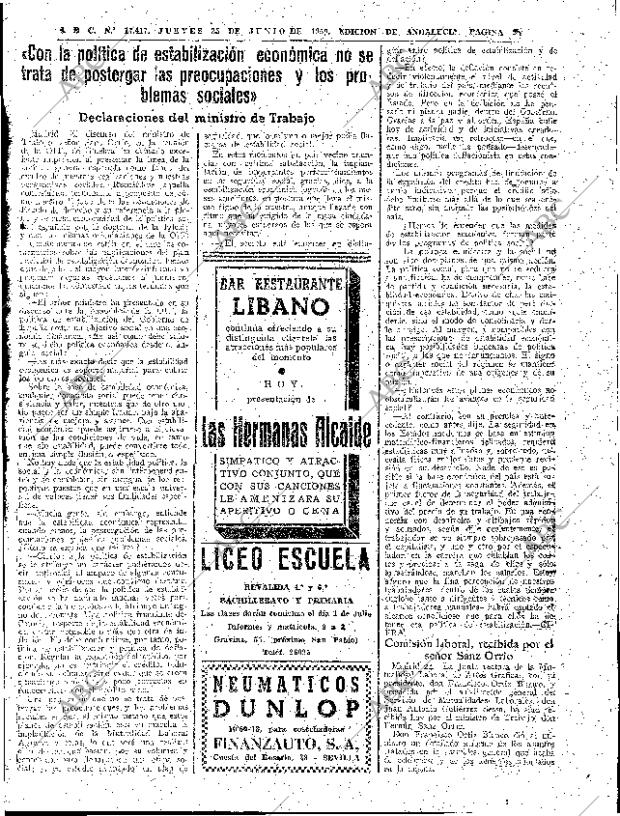 ABC SEVILLA 25-06-1959 página 27