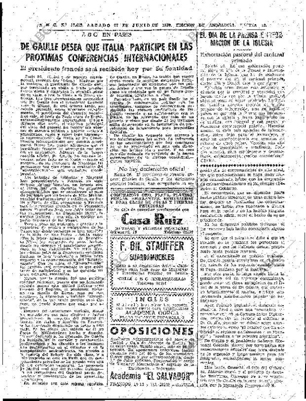 ABC SEVILLA 27-06-1959 página 19