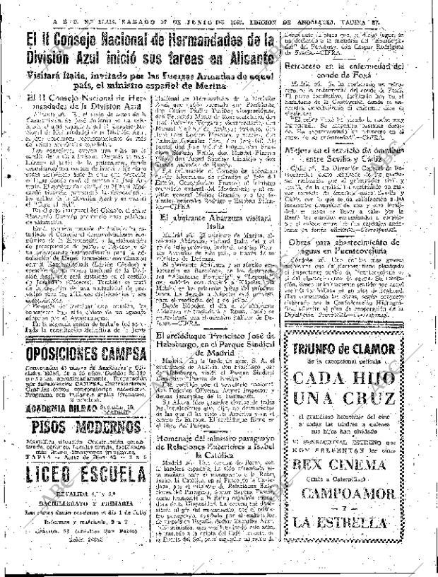 ABC SEVILLA 27-06-1959 página 27