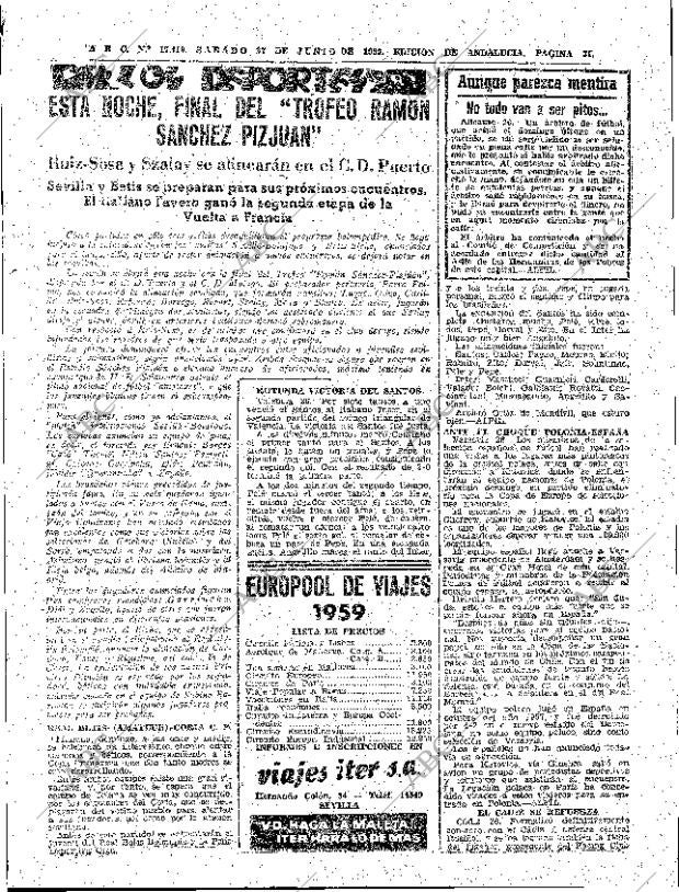 ABC SEVILLA 27-06-1959 página 31