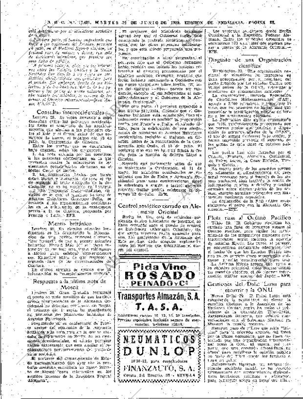 ABC SEVILLA 30-06-1959 página 28