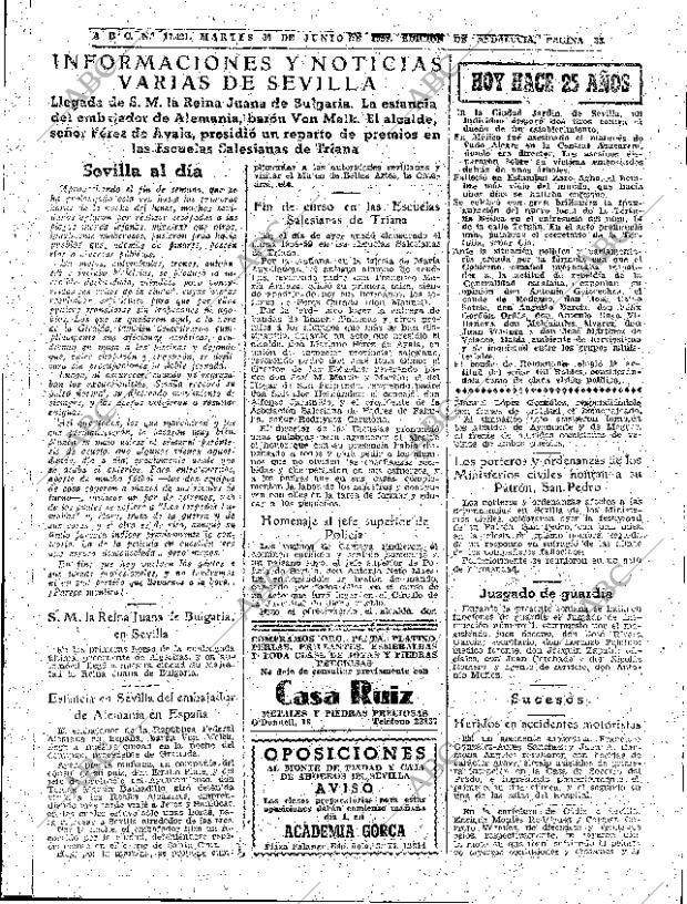 ABC SEVILLA 30-06-1959 página 33