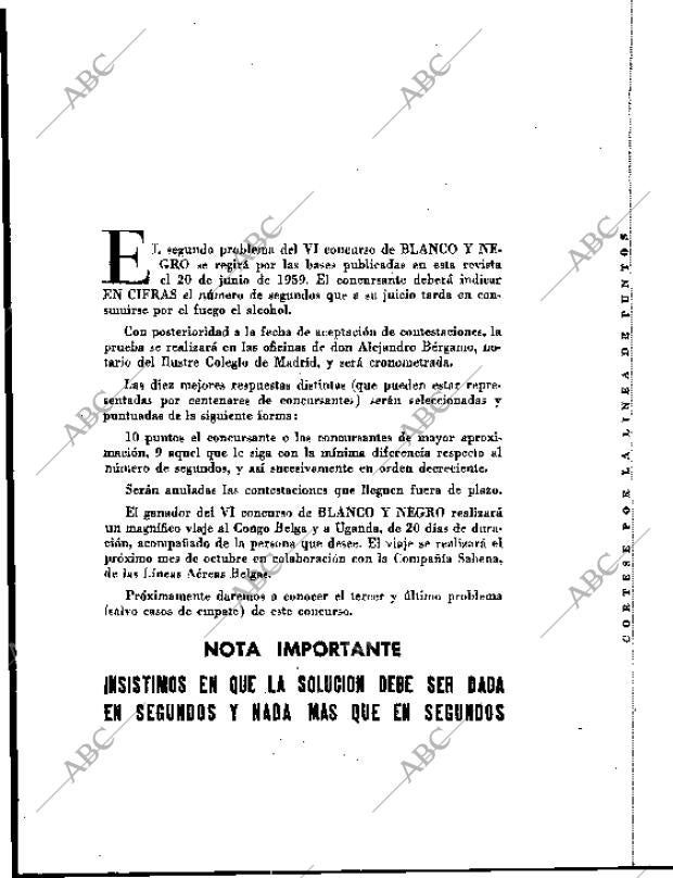 BLANCO Y NEGRO MADRID 11-07-1959 página 38