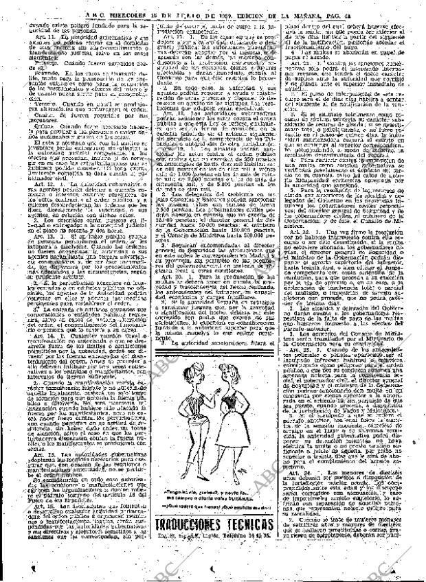 ABC MADRID 15-07-1959 página 44