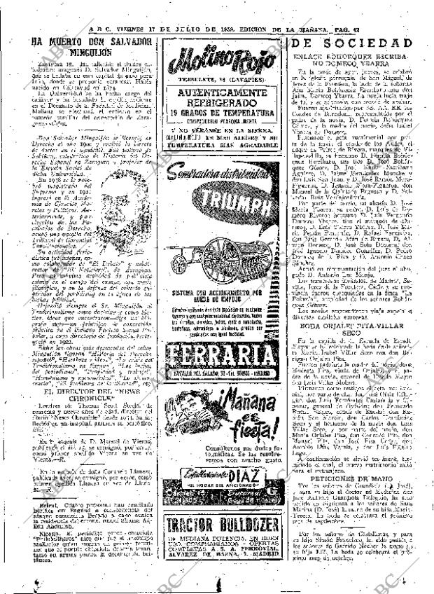 ABC MADRID 17-07-1959 página 42