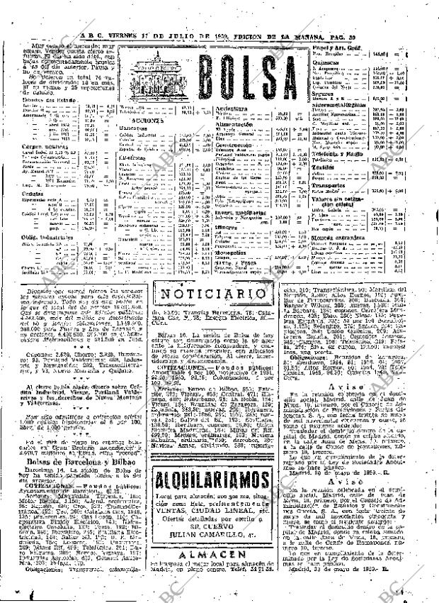 ABC MADRID 17-07-1959 página 50