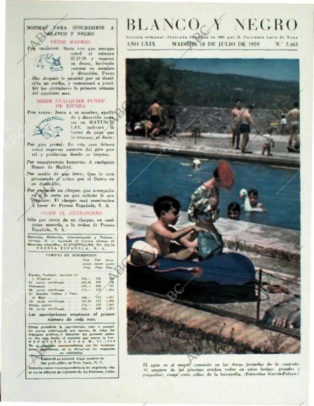 BLANCO Y NEGRO MADRID 18-07-1959 página 3