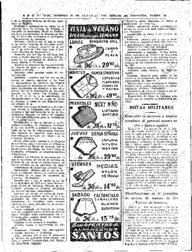 ABC SEVILLA 26-07-1959 página 38