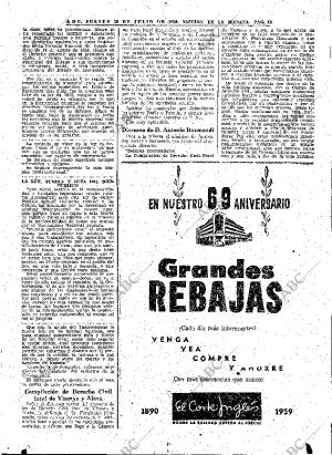 ABC MADRID 30-07-1959 página 19
