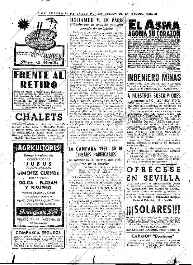 ABC MADRID 30-07-1959 página 30