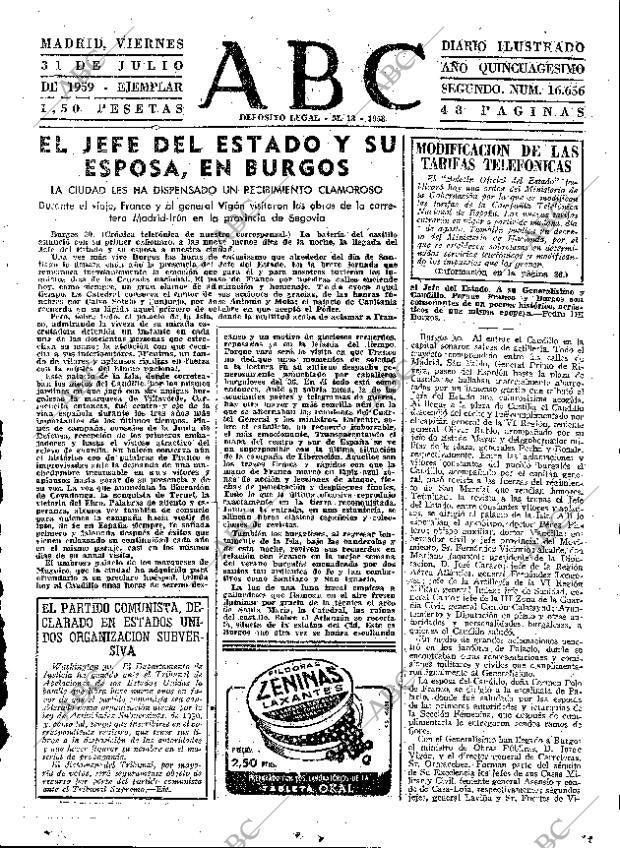 ABC MADRID 31-07-1959 página 15