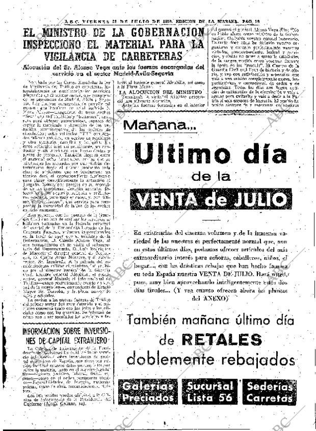 ABC MADRID 31-07-1959 página 19